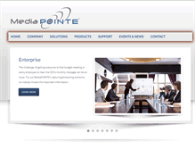 Tablet Screenshot of mediapointe.com